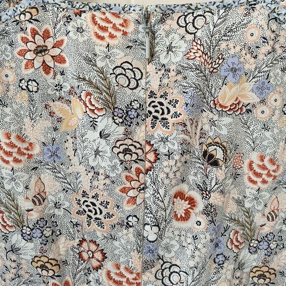 Rebecca Taylor Floral Lotus Print Cottagecore Mini Dress Size Large Gently Used - Picture 13 of 13